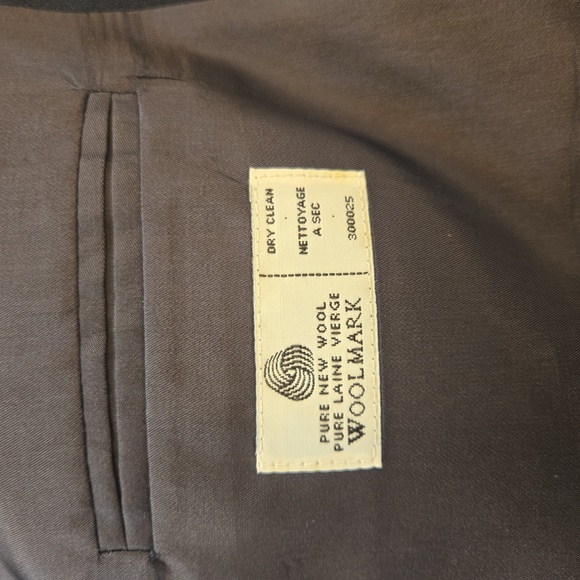 VTG 100% Virgin Wool Single Breasted Classic Navy Blazer Sports Jacket Size 46R - Picture 8 of 12